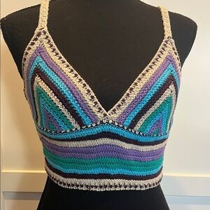 BDG Urban Outfitters Multicolor Crochet Top S